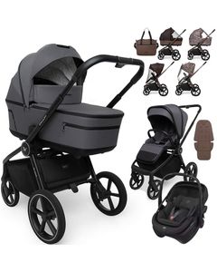 Muuvo FOLD wózek 3w1 + fotelik Maxi Cosi CORAL SLIDE PRO