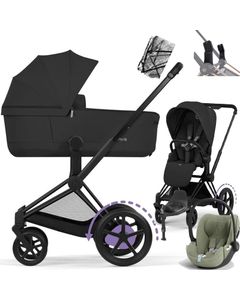 Cybex E-PRIAM 5.0 COMFORT w&oacute;zek 4w1 + Cybex CLOUD T i-Size + Baza T