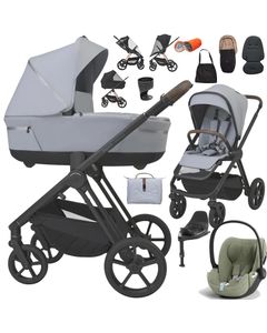 Espiro MILOO 2.0 wózek 4w1 + fotelik Cybex CLOUD T i-Size + baza