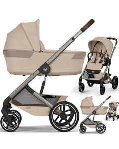 Cybex BALIOS S LUX FOLD wózek 4w1 + Cybex CLOUD T PLUS + baza T