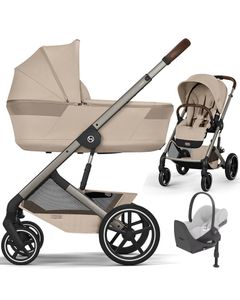 Cybex BALIOS S LUX FOLD wózek 4w1 + Cybex CLOUD T PLUS + baza T