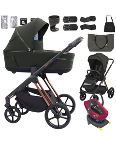 Espiro MILOO wózek 4w1 + fotelik Swandoo ALBERT 1.2 + baza