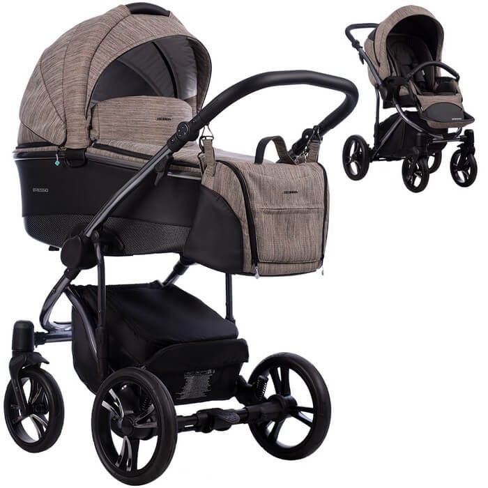 BEBETTO BRESSO Premium Dark wózek 2w1 main product photo