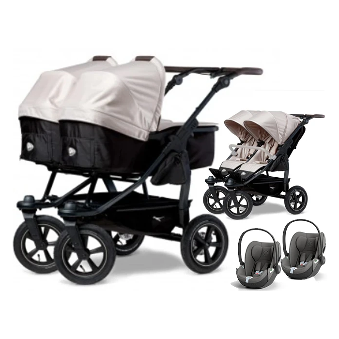 TFK DUO 2 COMBI wózek 3w1 z 2 fotelikami CYBEX CLOUD T i-Size main product photo