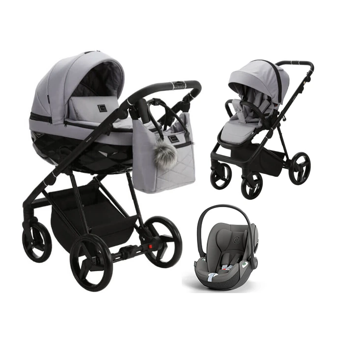 Adamex QUANTUM STANDARD wózek 3w1 z fotelikiem Cybex CLOUD T i-Size main product photo
