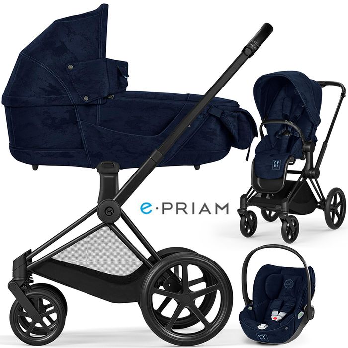 Cybex e-PRIAM 4.0 2025 Fashion Rebellious Luxury wózek 3w1 + CLOUD T Rebellious Luxury main product photo