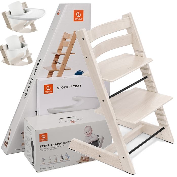 Stokke Tripp Trapp krzesełko w zestawie 3w1 z tacką i Baby Set main product photo
