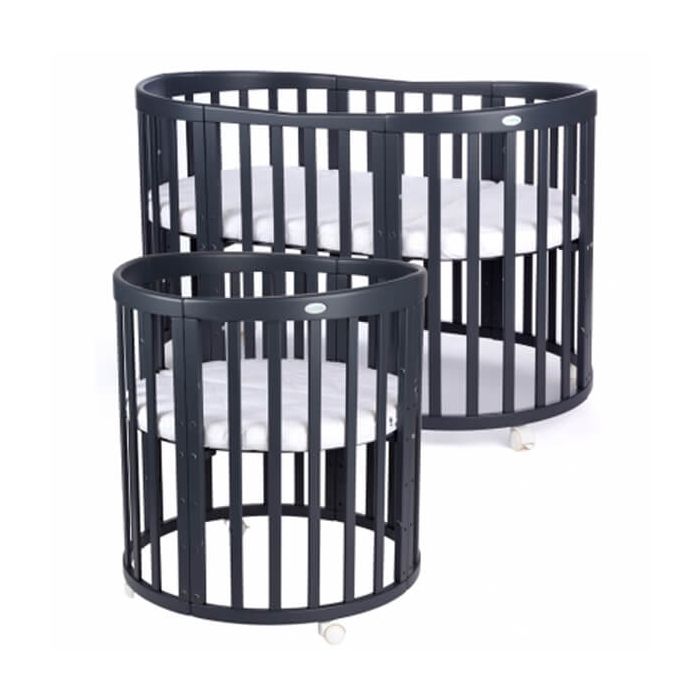 Waldin łóżeczko owalne 7w1 z materacem main product photo