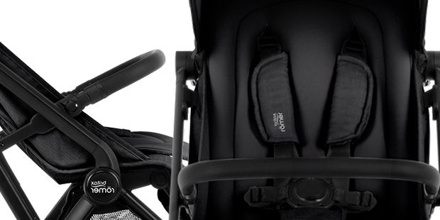 Britax Flylite pasy pięciopunktowe i barierka ochronna