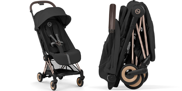 Cybex Coya Comfort kompaktowe rozmiary po złożeniu