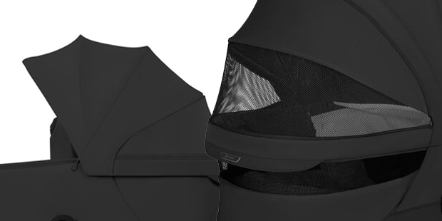 Cybex Coya Style budka i wentylacja w gondoli