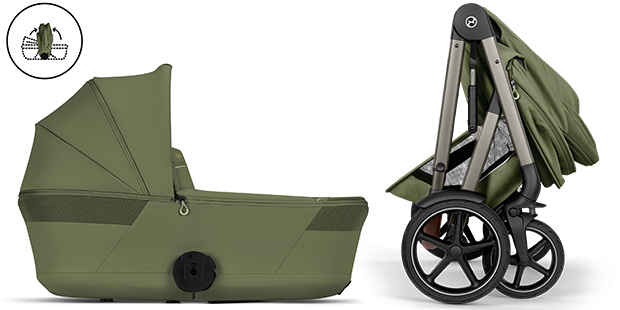 Cybex Talos S Lux z gondolą Fold składnie gondoli