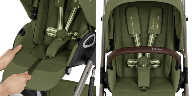 Cybex Talos S Lux z gondolą Fold regulacja pasów