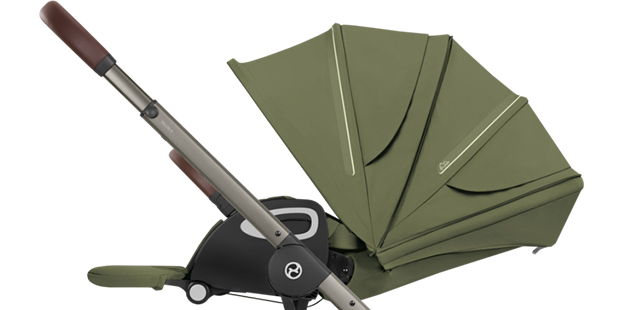 Cybex Talos S Lux z gondolą Fold pozycja leżąca