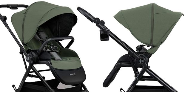 Kinderkraft Yoxi montaż siedziska w obu kierunkach