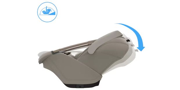 Maxi Cosi Coral Slide Pro pozycja leżąca