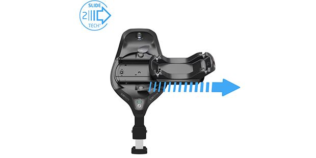 Maxi Cosi FamilyFix Slide Pro technologia Slidetech