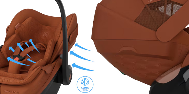 Maxi Cosi Pebble Slide Pro wentylacja