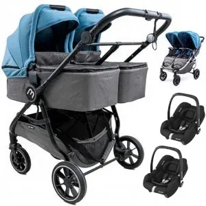 BABY MONSTERS EASY TWIN 4 wózek 3w1 | Maxi Cosi Cabrio Fix i-Size